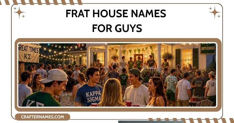 Frat House Names for Guys