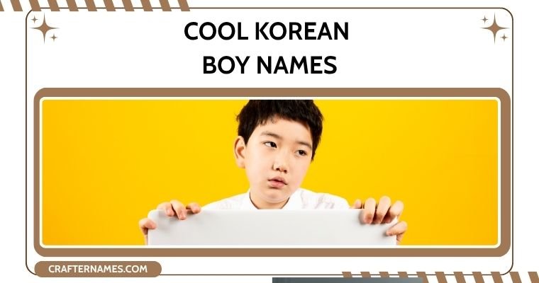Cool Korean Boy Names