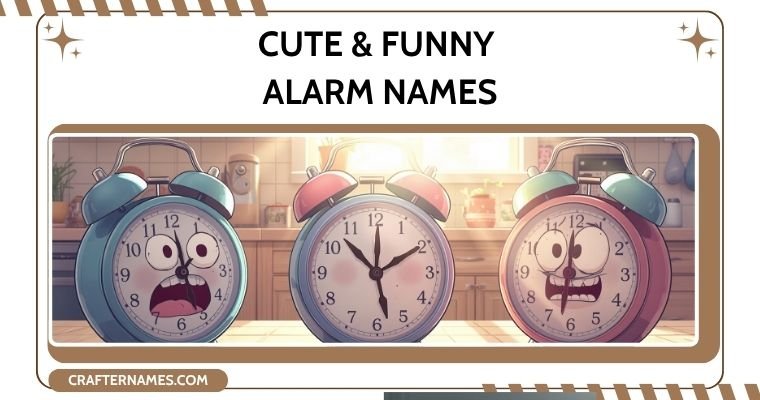 Cute & Funny Alarm Names