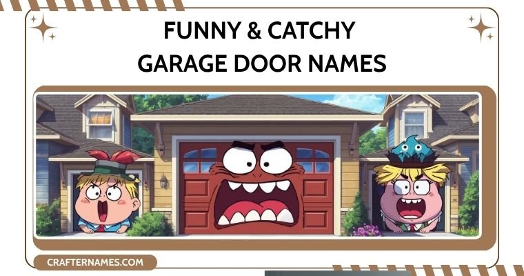 Funny & Catchy Garage Door Names