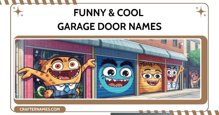 Funny & Cool Garage Door Names