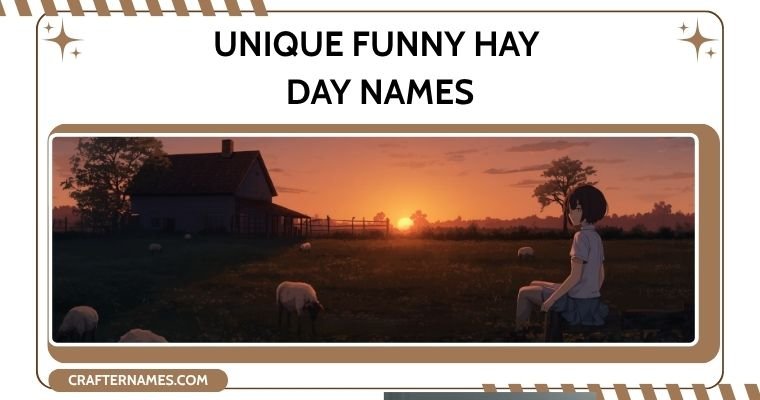 Unique Funny Hay Day Names