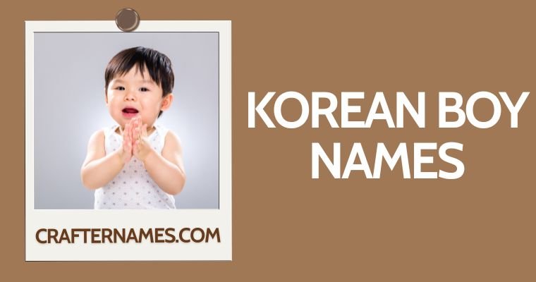 Korean Boy Names